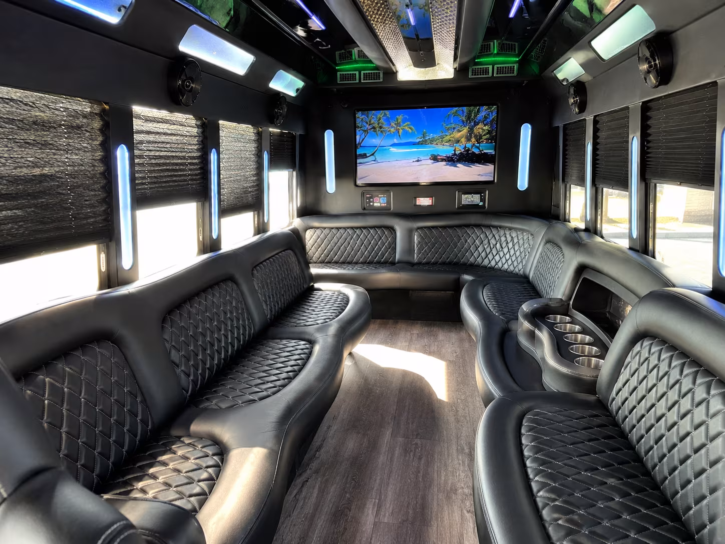durham sporting event party bus rental